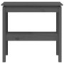 Solid gray pine wood console table 80x40x75 cm by vidaXL, Side tables - Ref: Foro24-814306, Price: 89,08 €, Discount: %