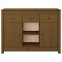 Aparador de madera maciza de pino marrón miel 100x35x74,5 cm de vidaXL, Aparadores - Ref: Foro24-814552, Precio: 118,60 €, De...