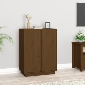 Solid pine wood sideboard in honey brown color, 60x35x80 cm by vidaXL, Sideboards - Ref: Foro24-814492, Price: 67,99 €, Disco...