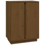 Aparador de madera maciza de pino marrón miel 60x35x80 cm de vidaXL, Aparadores - Ref: Foro24-814492, Precio: 67,92 €, Descue...