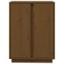 Aparador de madera maciza de pino marrón miel 60x35x80 cm de vidaXL, Aparadores - Ref: Foro24-814492, Precio: 67,92 €, Descue...