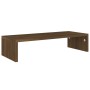 Brown oak wood screen support 60x23.5x12 cm by vidaXL, TV Furniture - Ref: Foro24-340642, Price: 25,74 €, Discount: %