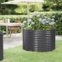 Steel flower bed anthracite powder coated 100x100x68cm by vidaXL, Pots and planters - Ref: Foro24-319056, Price: 57,23 €, Dis...