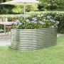 Gray powder coated steel flower bed planter 175x100x68 cm by vidaXL, Pots and planters - Ref: Foro24-319062, Price: 103,29 €,...