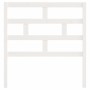 Solid white pine wood bed headboard 81x4x100 cm by vidaXL, Headboards and footboards - Ref: Foro24-814170, Price: 37,34 €, Di...