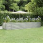 Steel flower bed powder coated silver 447x140x68 cm by vidaXL, Pots and planters - Ref: Foro24-319112, Price: 199,95 €, Disco...