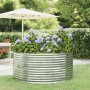 Steel flower bed silver powder coated planter 140x140x68 cm by vidaXL, Pots and planters - Ref: Foro24-319092, Price: 139,11 ...