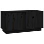 Solid black pine wood TV stand 80x35x40.5 cm by vidaXL, TV Furniture - Ref: Foro24-814473, Price: 51,18 €, Discount: %