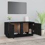 Solid black pine wood TV stand 80x35x40.5 cm by vidaXL, TV Furniture - Ref: Foro24-814473, Price: 51,18 €, Discount: %