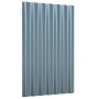 Roof panels 12 units gray coated steel 60x36 cm by vidaXL, Roof tiles and roof tiles - Ref: Foro24-319124, Price: 52,42 €, Di...