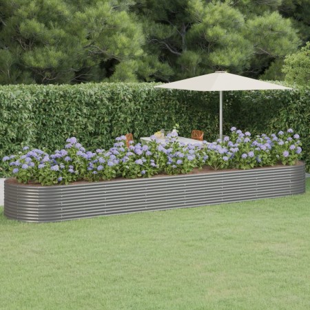 Steel powder-coated gray planter bed 584x140x68 cm by vidaXL, Pots and planters - Ref: Foro24-319119, Price: 225,19 €, Discou...