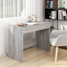 Gray Sonoma engineered wood desk 101x50x76.5 cm by vidaXL, Desks - Ref: Foro24-812997, Price: 70,77 €, Discount: %