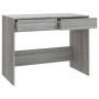 Gray Sonoma engineered wood desk 101x50x76.5 cm by vidaXL, Desks - Ref: Foro24-812997, Price: 78,01 €, Discount: %