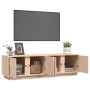 Mueble de TV de madera maciza de pino 140x40x40 cm de vidaXL, Muebles TV - Ref: Foro24-814459, Precio: 140,92 €, Descuento: %