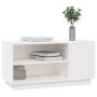 TV cabinet solid white pine wood 80x35x40.5 cm by vidaXL, TV Furniture - Ref: Foro24-814405, Price: 52,57 €, Discount: %