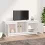 TV-Ständer aus weißem massivem Kiefernholz 110,5x35x44 cm von vidaXL, TV-Möbel - Ref: Foro24-814340, Preis: 94,67 €, Rabatt: %