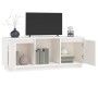 TV-Ständer aus weißem massivem Kiefernholz 110,5x35x44 cm von vidaXL, TV-Möbel - Ref: Foro24-814340, Preis: 94,67 €, Rabatt: %