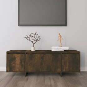 Smoked oak plywood TV cabinet 120x30x40.5 cm by vidaXL, TV Furniture - Ref: Foro24-813050, Price: 76,25 €, Discount: %