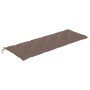 Banco Batavia con cojín gris taupe madera maciza de teca 150 cm de vidaXL, Bancos de jardín - Ref: Foro24-3100849, Precio: 24...