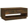 Mesa de centro madera de ingeniería roble ahumado 102,5x55x44cm de vidaXL, Mesas de centro - Ref: Foro24-812978, Precio: 69,9...