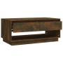 Mesa de centro madera de ingeniería roble ahumado 102,5x55x44cm de vidaXL, Mesas de centro - Ref: Foro24-812978, Precio: 69,9...