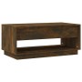 Mesa de centro madera de ingeniería roble ahumado 102,5x55x44cm de vidaXL, Mesas de centro - Ref: Foro24-812978, Precio: 69,9...