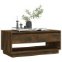 Mesa de centro madera de ingeniería roble ahumado 102,5x55x44cm de vidaXL, Mesas de centro - Ref: Foro24-812978, Precio: 69,9...