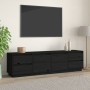 Mueble de TV madera maciza de pino negro 176x37x47,5 cm de vidaXL, Muebles TV - Ref: Foro24-814323, Precio: 251,45 €, Descuen...