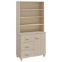 Aparador HAMAR madera de pino maciza marrón miel de vidaXL, Aparadores - Ref: Foro24-3100922, Precio: 234,45 €, Descuento: %