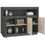 Solid gray pine wood sideboard 104.5x34x80 cm by vidaXL, Sideboards - Ref: Foro24-814391, Price: 153,69 €, Discount: %