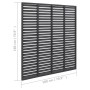 Gray WPC slat fence 180x180 cm by vidaXL, fence panels - Ref: Foro24-318107, Price: 206,60 €, Discount: %