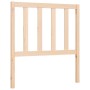 Bed frame with solid wood headboard 100x200 cm by vidaXL, Beds and slatted bases - Ref: Foro24-3193846, Price: 98,48 €, Disco...