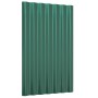 Roof panels 12 units green coated steel 60x36 cm by vidaXL, Roof tiles and roof tiles - Ref: Foro24-319123, Price: 46,99 €, D...