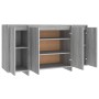 Aparador de madera de ingeniería gris Sonoma 135x41x75 cm de vidaXL, Aparadores - Ref: Foro24-813057, Precio: 141,99 €, Descu...