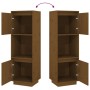 Aparador alto de madera maciza de pino marrón miel 38x35x117 cm de vidaXL, Aparadores - Ref: Foro24-814362, Precio: 59,52 €, ...