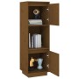 Aparador alto de madera maciza de pino marrón miel 38x35x117 cm de vidaXL, Aparadores - Ref: Foro24-814362, Precio: 59,52 €, ...