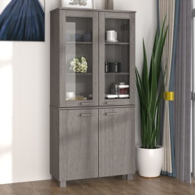 HAMAR sideboard in light gray solid pine wood by vidaXL, Sideboards - Ref: Foro24-3100929, Price: 246,99 €, Discount: %