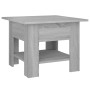 Mesa de centro madera de ingeniería gris Sonoma 55x55x42 cm de vidaXL, Mesas de centro - Ref: Foro24-813078, Precio: 36,99 €,...