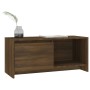 Oak brown engineered wood TV cabinet 90x35x40 cm by vidaXL, TV Furniture - Ref: Foro24-813019, Price: 51,86 €, Discount: %