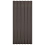 Roof panels 12 units brown coated steel 80x36 cm by vidaXL, Roof tiles and roof tiles - Ref: Foro24-319135, Price: 51,43 €, D...