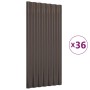 Roof panels 36 units coated brown steel 80x36 cm by vidaXL, Roof tiles and roof tiles - Ref: Foro24-319140, Price: 112,99 €, ...