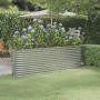 Steel flower bed powder coated silver 224x40x68 cm by vidaXL, Pots and planters - Ref: Foro24-318902, Price: 77,34 €, Discoun...