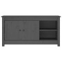 TV-Schrank aus massivem Kiefernholz, grau, 103 x 36,5 x 52 cm von vidaXL, TV-Möbel - Ref: Foro24-814591, Preis: 76,94 €, Raba...