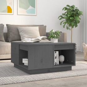 Solid gray pine wood coffee table 60x61x32.5 cm by vidaXL, Coffee table - Ref: Foro24-814531, Price: 91,99 €, Discount: %