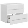 Glossy white engineered wood cabinet with sink by vidaXL, bathroom vanities - Ref: Foro24-3099047, Price: 173,11 €, Discount: %