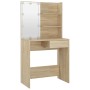 Dresser with LED lights in Sonoma oak color, 74.5x40x141 cm by vidaXL, bathroom vanities - Ref: Foro24-808804, Price: 107,15 ...