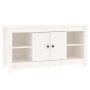 Solid white pine wood TV cabinet 103x36.5x52 cm by vidaXL, TV Furniture - Ref: Foro24-814575, Price: 92,99 €, Discount: %