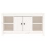 Solid white pine wood TV cabinet 103x36.5x52 cm by vidaXL, TV Furniture - Ref: Foro24-814575, Price: 92,99 €, Discount: %