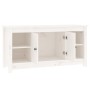 Solid white pine wood TV cabinet 103x36.5x52 cm by vidaXL, TV Furniture - Ref: Foro24-814575, Price: 92,99 €, Discount: %