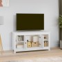 Solid white pine wood TV cabinet 103x36.5x52 cm by vidaXL, TV Furniture - Ref: Foro24-814575, Price: 92,99 €, Discount: %